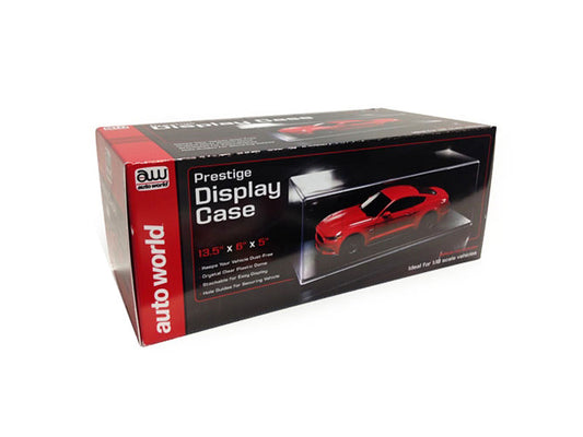 Prestige Collectible Display Show Case for 1/24-1/18 Scale Model Cars by Auto World by Autoworld