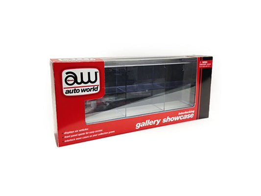 6 Car Interlocking Collectible Display Show Case for 1/64 Scale Model Cars by Auto World by Autoworld