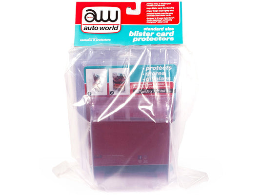 Standard Size 6 Blister Card Protectors for 1/64 Scale Blister Cards by Auto World by Autoworld