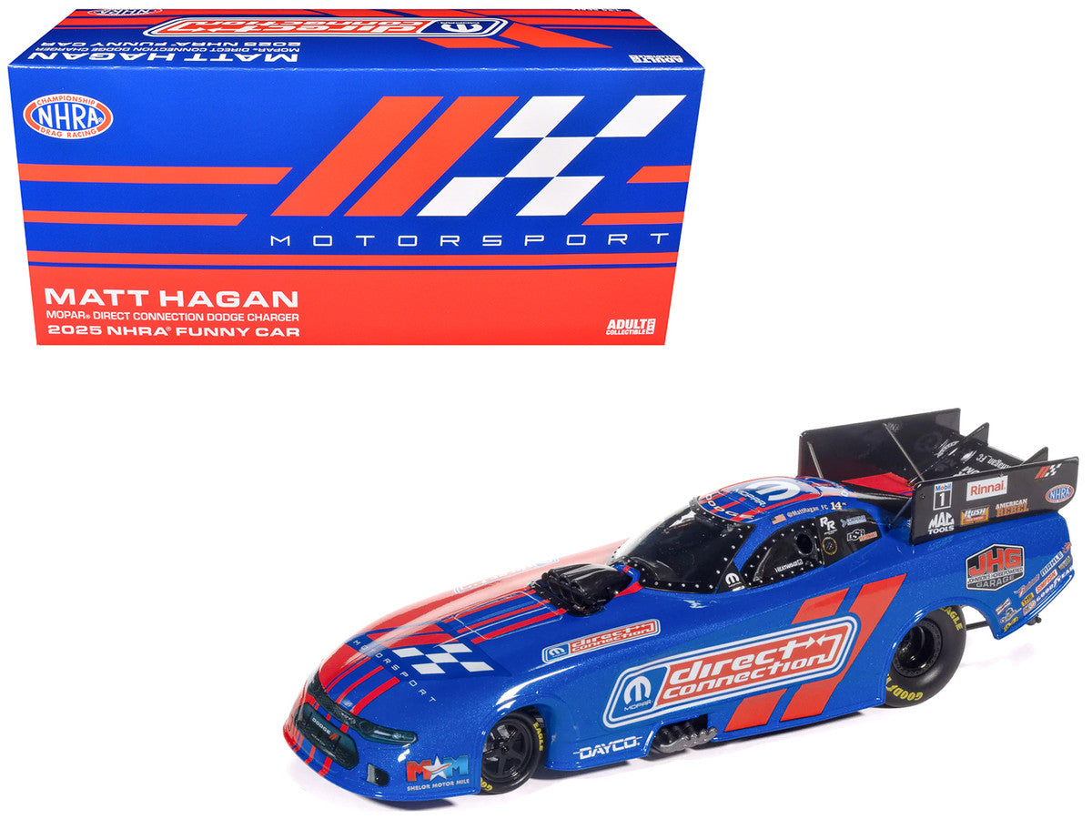 Dodge Charger NHRA Funny Car Matt Hagan "MOPAR Direct Connection" (2025) Limited Edition 1/24 Diecast Model Car by Auto World by Autoworld