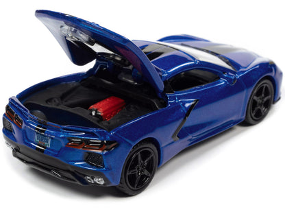 2020 Chevrolet Corvette Elkhart Lake Blue Metallic "Sports Cars" Limited Edition 1/64 Diecast Model Car by Auto World by Autoworld