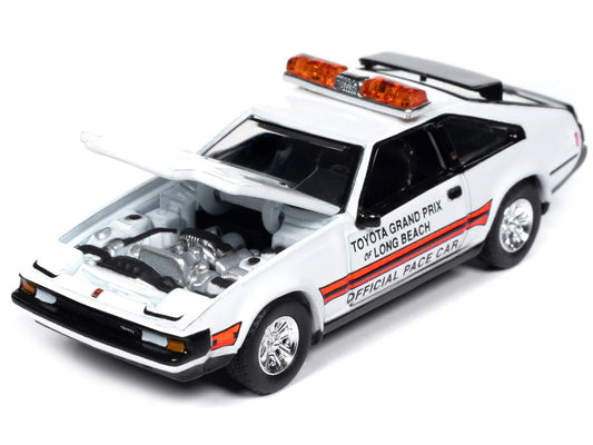 1983 Toyota Celica Supra "Toyota Grand Prix of Long Beach Official Pace Car" White "Import Legends" Series 1/64 Diecast Model Car by Auto World by Autoworld