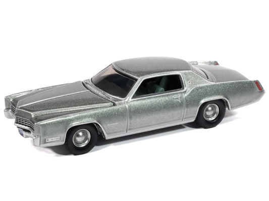 1967 Cadillac Eldorado Crystal Firemist Metallic with Green Interior "Luxury Cruisers" Series 1/64 Diecast Model Car by Auto World by Autoworld