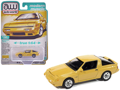 1988 Chrysler Conquest TSi San Marino Yellow "Modern Muscle" Series 1/64 Diecast Model Car by Auto World by Autoworld
