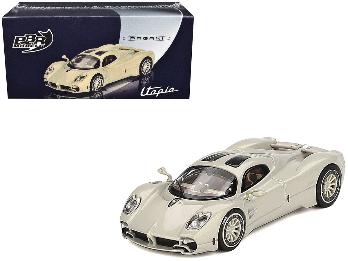 Pagani Utopia Presentation Grigio Rinascimento Silver 1/64 Diecast Model Car by BBR by BBR