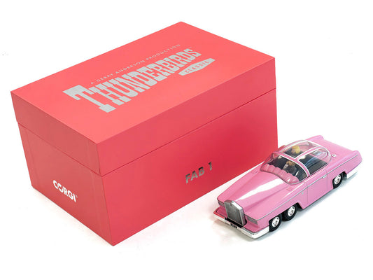 Rolls Royce FAB 1 Pink with Figures "Thunderbirds" (1965-1966) TV Series "F.A.B. Collection" Diecast Model by Corgi by Corgi