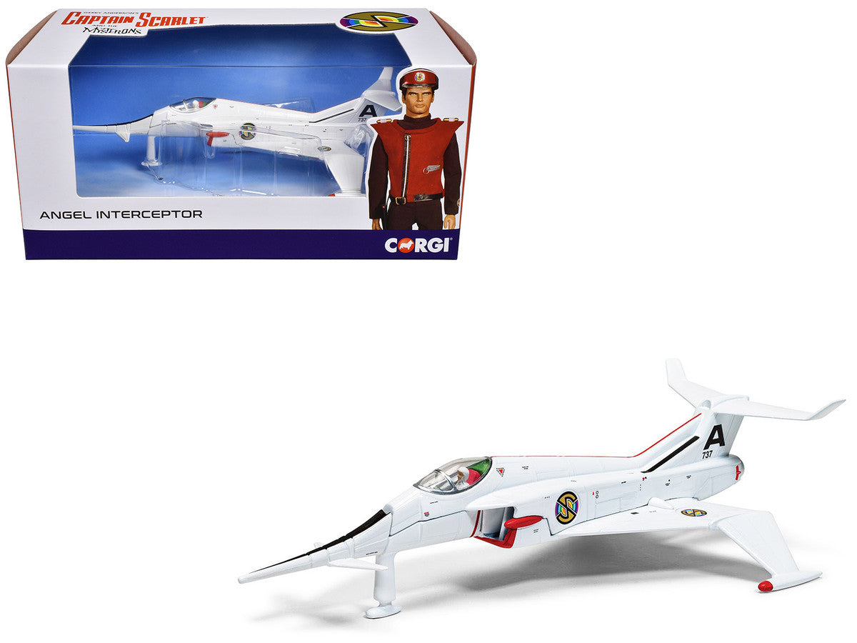 Angel Interceptor Aircraft "World Army Air Force" White "Captain Scarlet and the Mysterons" (1967-1968) TV Series Diecast Model by Corgi by Corgi
