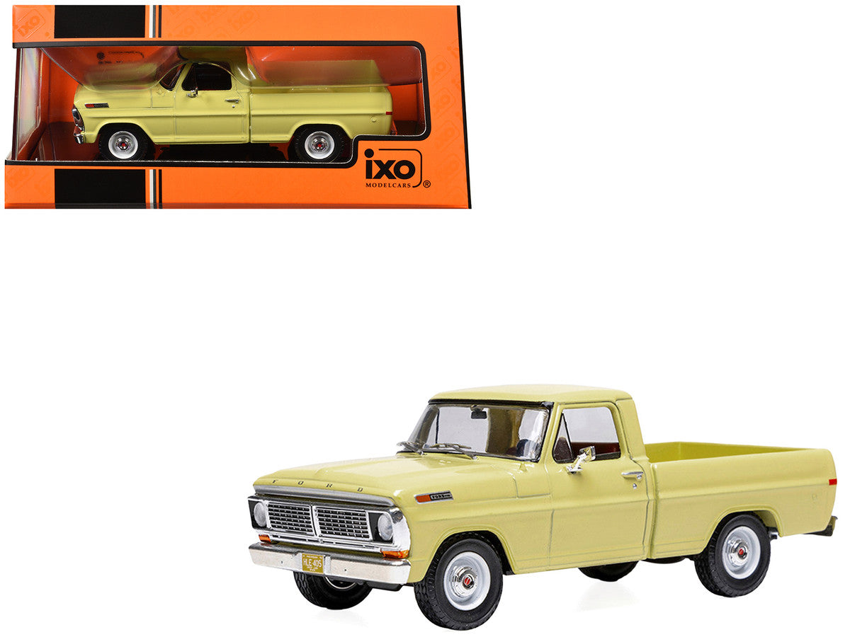 1970 Ford F-100 Pickup Truck Yellow 1/43 Diecast Model by IXO Models by IXO