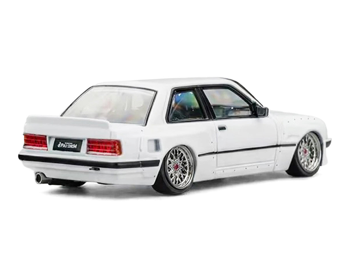 Pandem E30 V1 White with Extra Wheels 1/64 Diecast Model Car by CM Models by CM Models
