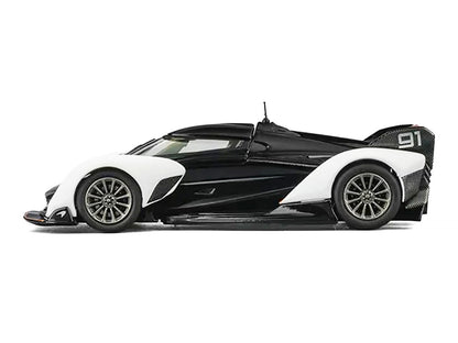 McLaren Solus GT #91 Black and White with Orange Accents 1/64 Diecast Model Car by CM Model-3