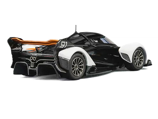 McLaren Solus GT #91 Black and White with Orange Accents 1/64 Diecast Model Car by CM Model-0