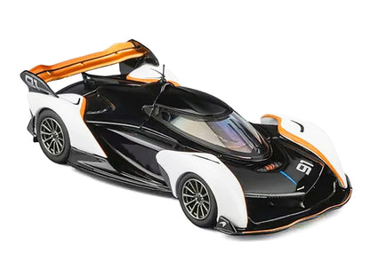 McLaren Solus GT #91 Black and White with Orange Accents 1/64 Diecast Model Car by CM Model-2