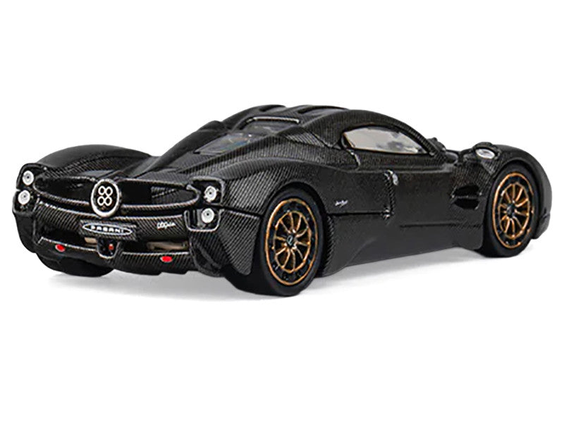 Pagani Utopia Full Carbon with Gold Wheels 1/64 Diecast Model Car by CM Model by CM Models