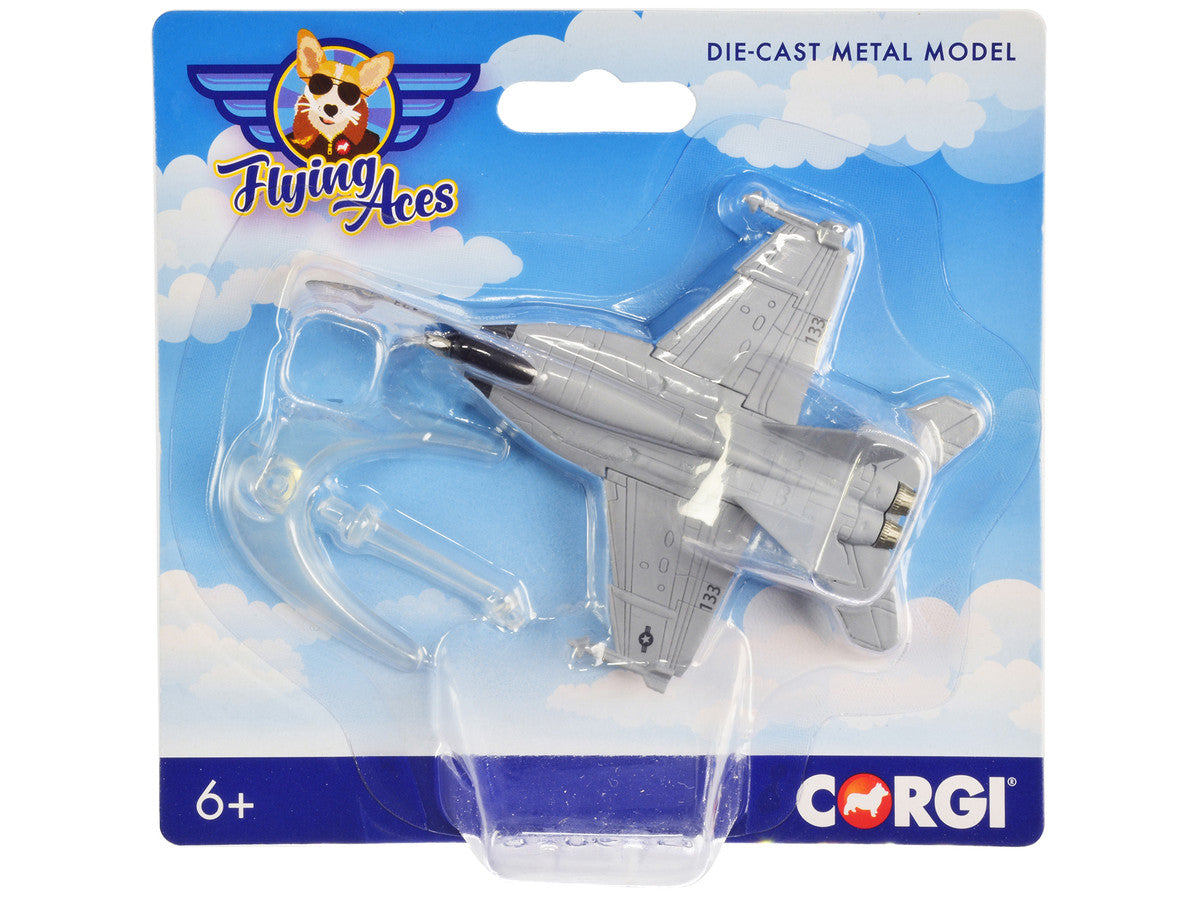 Boeing F/A-18 Super Hornet Fighter Aircraft "USAF" "Flying Aces" Series Diecast Model by Corgi by Corgi