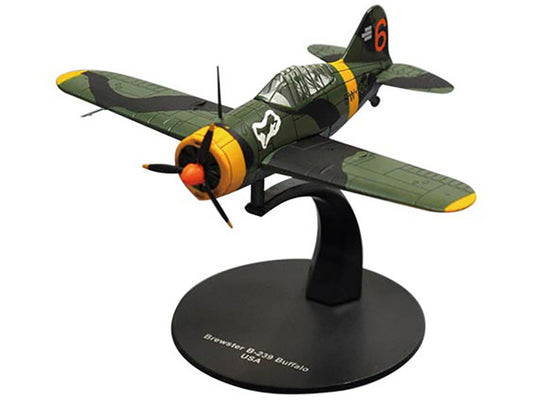 Brewster F2A Buffalo Fighter Aircraft "3rd Squadron Lentolaivue 24" Finnish Air Force 1/72 Diecast Model by DeAgostini by Alvaya