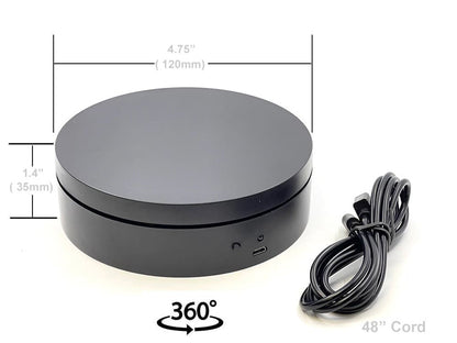 Mini Turntable Rotating Display Stand 4.75" with Black Base for 1/64 Scale Model Cars by Other