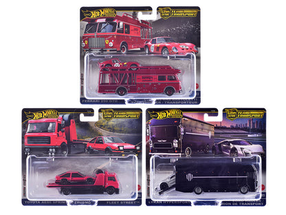 "Team Transport" 3 piece Set H 2025 "Car Culture" Series Diecast Model Cars by Hot Wheels by Hotwheels