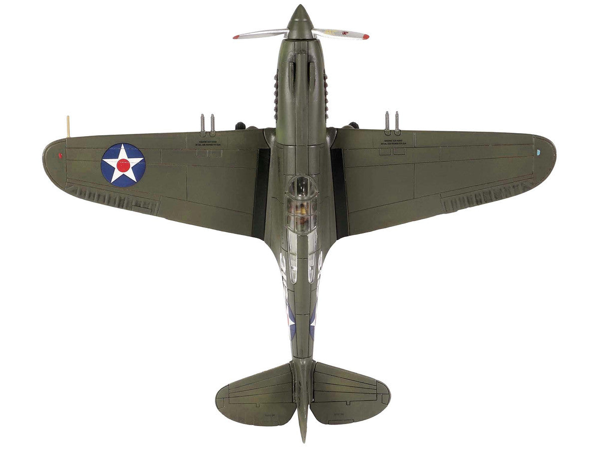 Curtiss P-40B HAWK 81A-2 (P-8127) Aircraft Fighter "47th Pursuit Squadron (15th Pursuit Group) Serial : 316/15P Hawaiian Islands Pearl Habor" (7 December 1941) "WW2 Aircrafts Series" 1/72 Diecast Model by Forces of Valor by Forces Of Valor