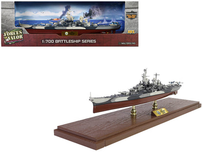 USS Missouri (BB-63) Iowa-class Battleship "Battle of Okinawa" (1945) United States Navy (Full Hull Edition) "Battleship" Series 1/700 Diecast Model by Forces of Valor by Forces Of Valor