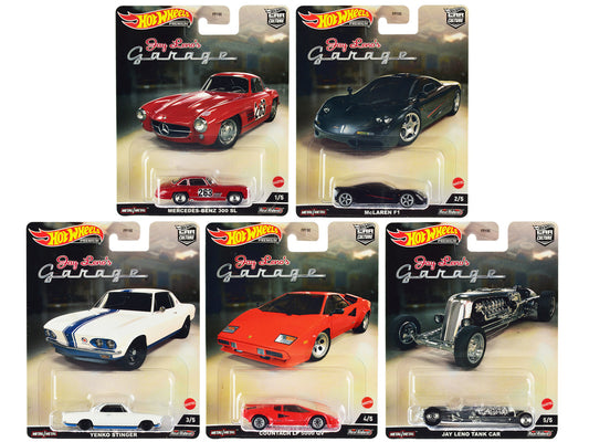 "Jay Leno’s Garage" 5 piece Set "Car Culture" Series Diecast Model Cars by Hot Wheels by Hotwheels