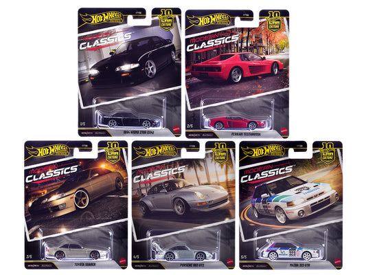 "Modern Classics" 5 piece Set "Car Culture 10th Anniversary" 2026 Series S Diecast Model Cars by Hot Wheels by Hotwheels