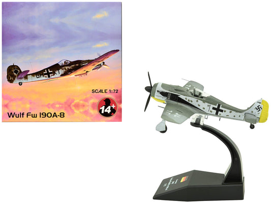 Focke-Wulf Fw 190A-8 Fighter Aircraft "98-Victory Ace Staffelkapitaen Horst Hannig I./JG 2 Triqueville France" (1943) German Luftwaffe 1/72 Diecast Model Airplane by Other
