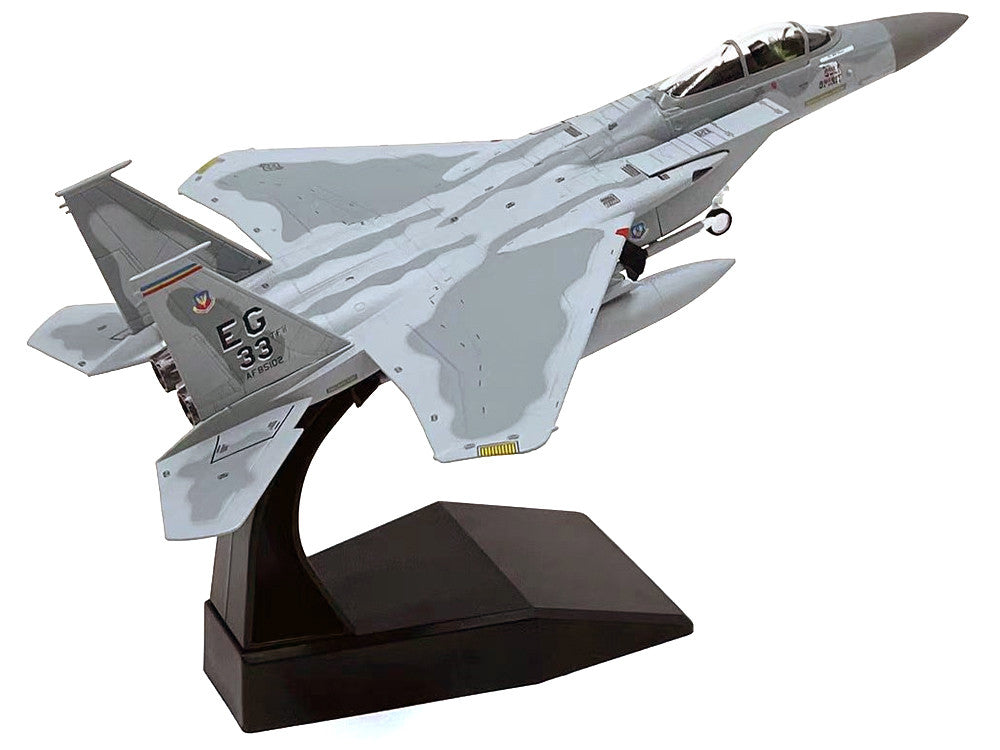 McDonnell Douglas F-15C Eagle Aircraft "MiG Killer Gulf Spirit 58th Tactical Fighter Squadron 33rd Tactical Fighter Wing Desert Storm" (1991) United States Air Force 1/100 Diecast Model Airplane by Other