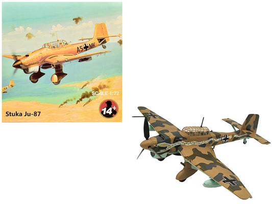 Junkers Ju 87R Trop Stuka Bomber Aircraft "Immelmann 6./StG 2 Libya" (1941) German Luftwaffe 1/72 Diecast Model Airplane by Other