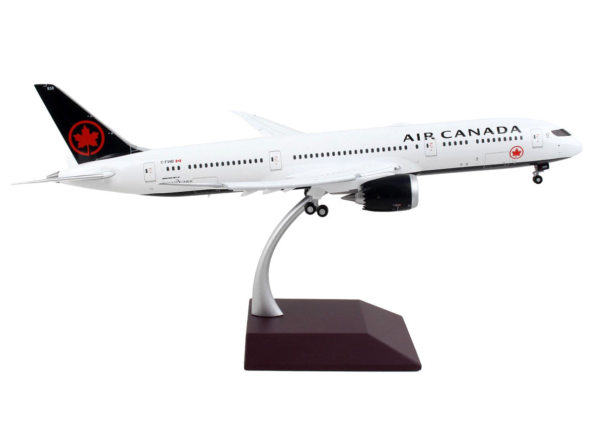Boeing 787-9 Commercial Aircraft with Flaps Down "Air Canada" White with Black Tail "Gemini 200" Series 1/200 Diecast Model Airplane by GeminiJets by GeminiJets