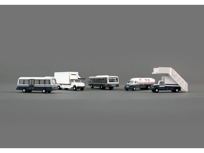Airport Service Vehicles Set of 5 pieces "Gemini 200" Series Diecast Models by GeminiJets by GeminiJets