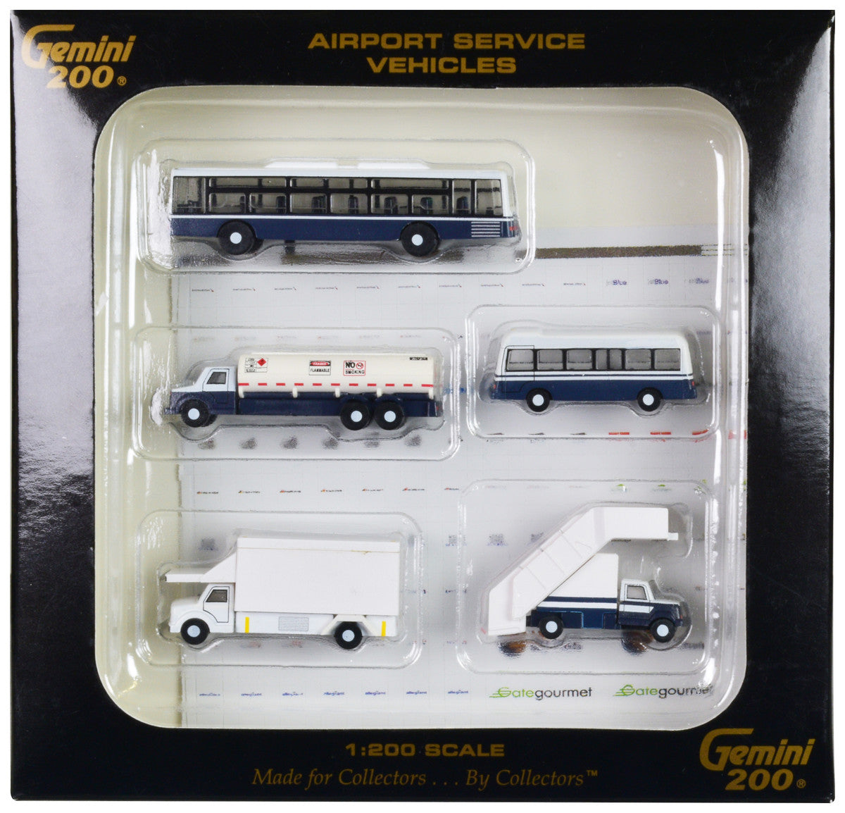 Airport Service Vehicles Set of 5 pieces "Gemini 200" Series Diecast Models by GeminiJets by GeminiJets