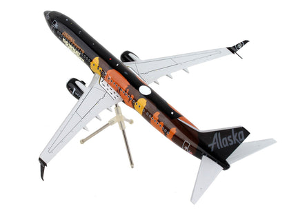 Boeing 737-900ER Commercial Aircraft "Alaska Airlines - Our Commitment" Black with Graphics "Gemini 200" Series 1/200 Diecast Model Airplane by GeminiJets by GeminiJets