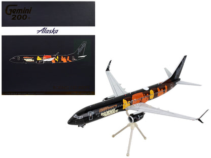 Boeing 737-900ER Commercial Aircraft "Alaska Airlines - Our Commitment" Black with Graphics "Gemini 200" Series 1/200 Diecast Model Airplane by GeminiJets by GeminiJets