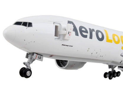 Boeing 777F Commercial Aircraft "AeroLogic" White "Gemini 200 - Interactive" Series 1/200 Diecast Model Airplane by GeminiJets by GeminiJets