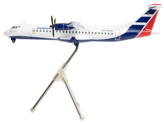 ATR 72-200 Commercial Aircraft "Cubana de Aviacion" (CU-T1548) White with Red and Blue Tail "Gemini 200" Series 1/200 Diecast Model Airplane by GeminiJets by GeminiJets