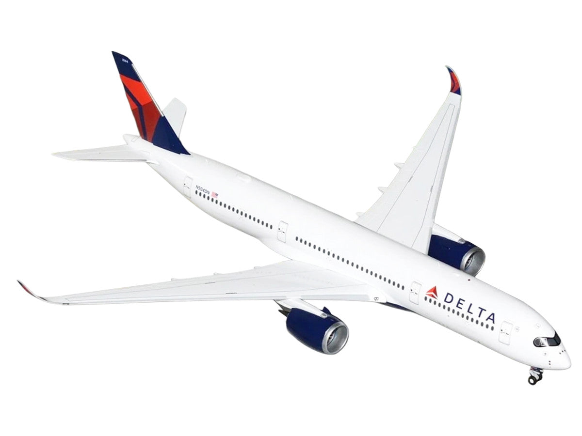 Airbus A350-900 Commercial Aircraft "Delta Air Lines" (N504DN) White with Red and Blue Tail "Gemini 200" Series 1/200 Diecast Model Airplane by GeminiJets by GeminiJets