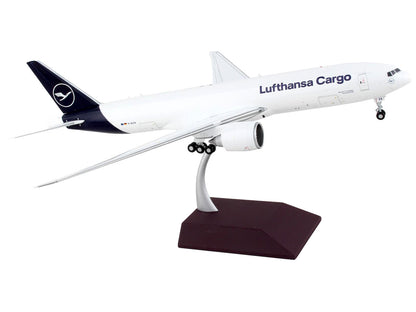 Boeing 777F Commercial Aircraft "Lufthansa Cargo" White with Blue Tail "Gemini 200 - Interactive" Series 1/200 Diecast Model Airplane by GeminiJets by GeminiJets