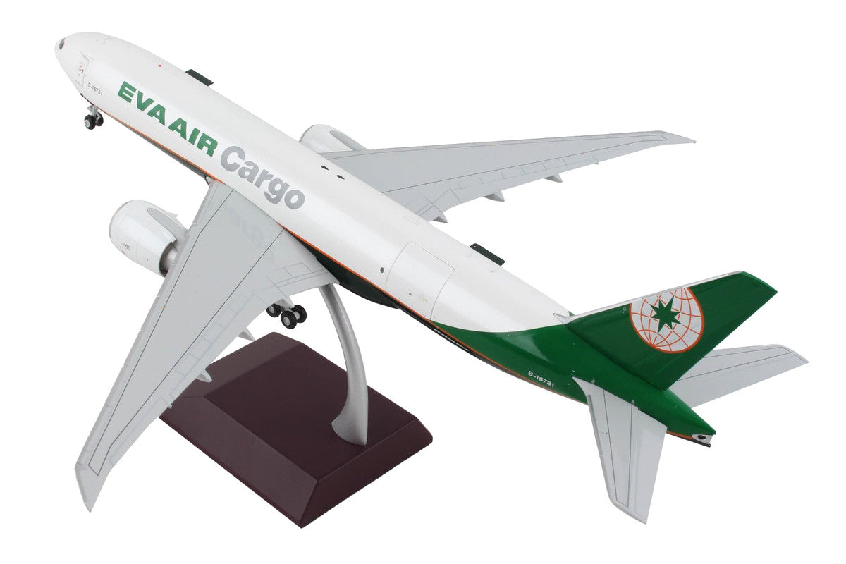 Boeing 777F Commercial Aircraft "Eva Air Cargo" White with Green Tail "Gemini 200 - Interactive" Series 1/200 Diecast Model Airplane by GeminiJets by GeminiJets