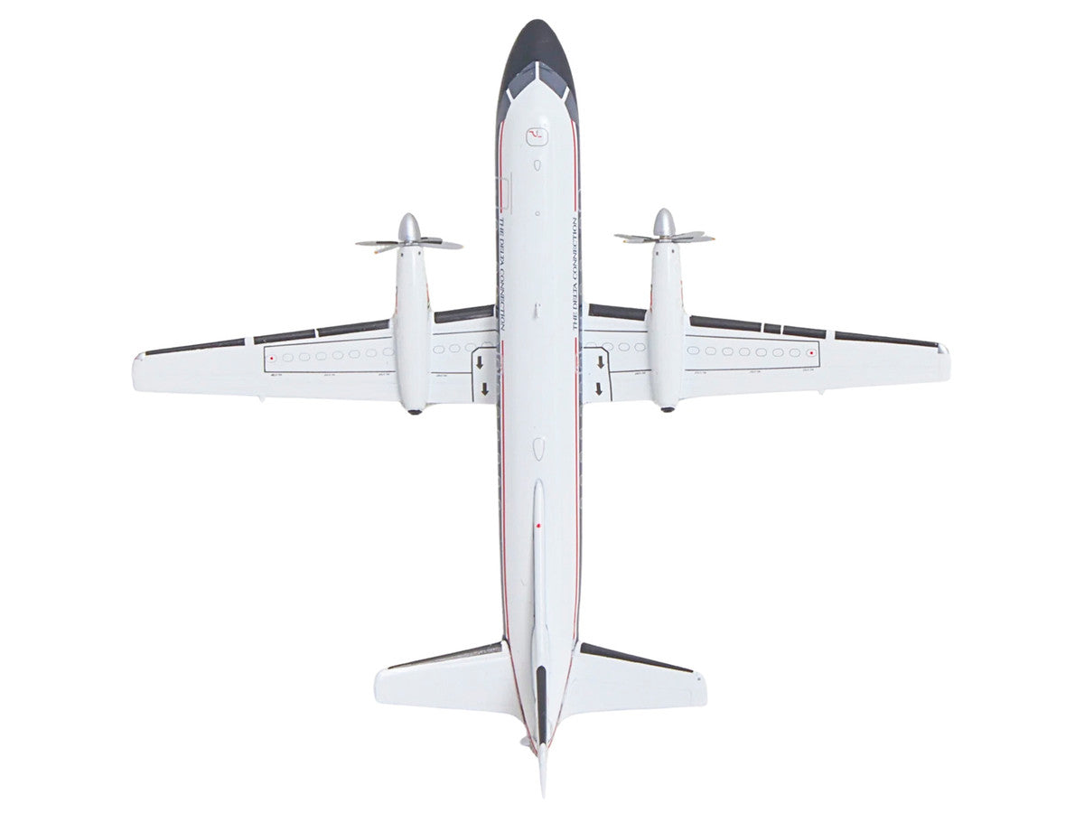Saab 340A Commercial Aircraft "Delta Connection - Business Express Airlines" (N749BA) White with Dark Blue and Red Stripes "Gemini 200" Series 1/200 Diecast Model by GeminiJets by GeminiJets