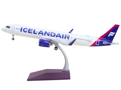 Airbus A321neo Commercial Aircraft "Icelandair" (TF-IAA) White with Blue and Pink Tail "Gemini 200" Series 1/200 Diecast Model by GeminiJets by GeminiJets