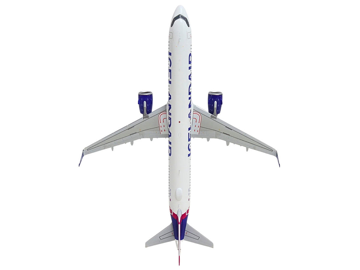 Airbus A321neo Commercial Aircraft "Icelandair" (TF-IAA) White with Blue and Pink Tail "Gemini 200" Series 1/200 Diecast Model by GeminiJets by GeminiJets