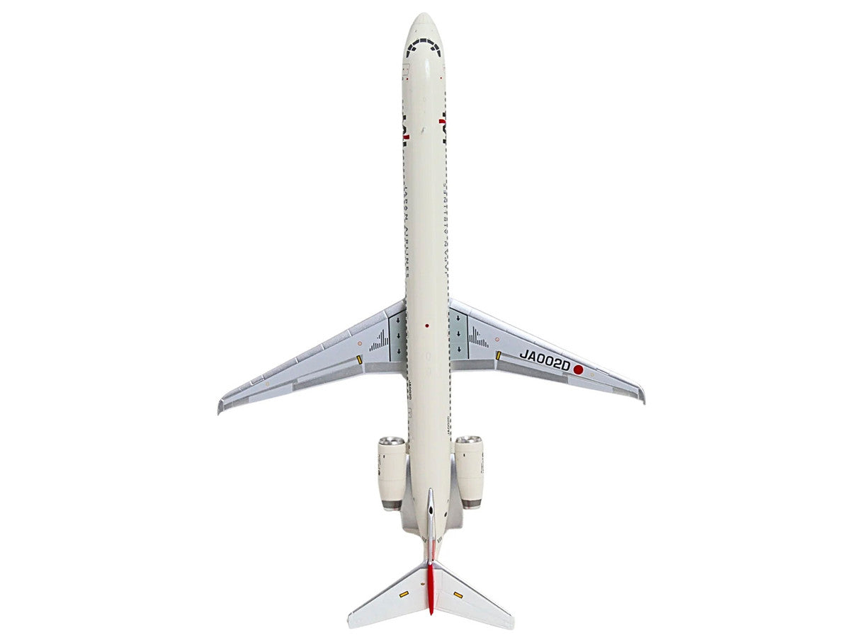McDonnell Douglas MD-90 Commercial Aircraft "Japan Airlines" (JA002D) White with Red Tail "Gemini 200" Series 1/200 Diecast Model by GeminiJets by GeminiJets