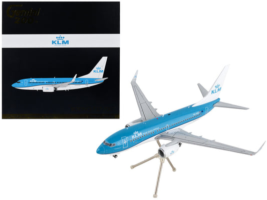 Boeing 737-700 Commercial Aircraft "KLM Royal Dutch Airlines" Blue with White Tail "Gemini 200" Series 1/200 Diecast Model Airplane by GeminiJets by GeminiJets
