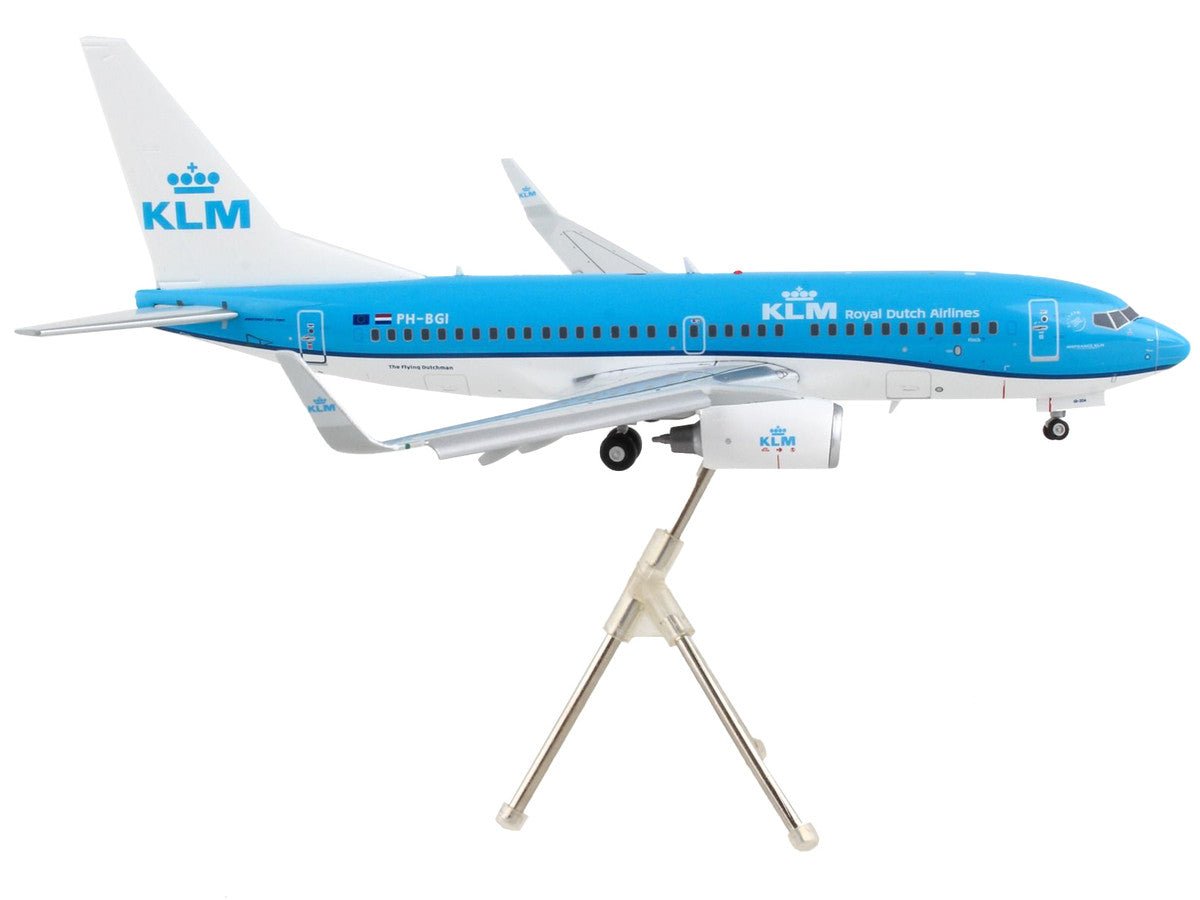 Boeing 737-700 Commercial Aircraft with Flaps Down "KLM Royal Dutch Airlines" Blue with White Tail "Gemini 200" Series 1/200 Diecast Model Airplane by GeminiJets by GeminiJets