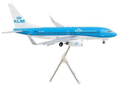 Boeing 737-700 Commercial Aircraft with Flaps Down "KLM Royal Dutch Airlines" Blue with White Tail "Gemini 200" Series 1/200 Diecast Model Airplane by GeminiJets by GeminiJets