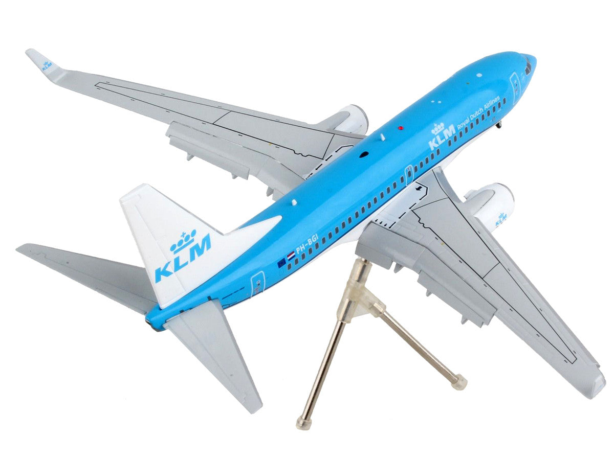 Boeing 737-700 Commercial Aircraft with Flaps Down "KLM Royal Dutch Airlines" Blue with White Tail "Gemini 200" Series 1/200 Diecast Model Airplane by GeminiJets by GeminiJets