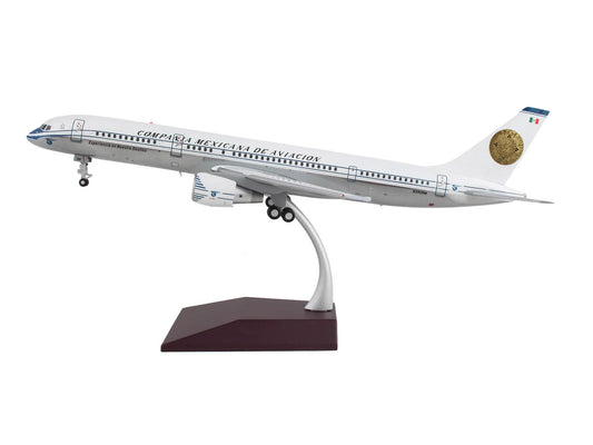 Boeing 757-200 Commercial Aircraft "Mexicana Retro Livery" (N380RM) White with Tail Graphics "Gemini 200" Series 1/200 Diecast Model Airplane by GeminiJets by GeminiJets