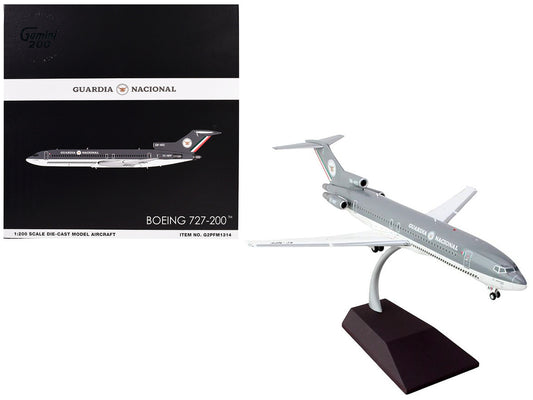 Boeing 727-200 Commercial Aircraft "Guardia Nacional (Mexican National Guard)" (XC-NPF) Gray and White "Gemini 200" Series 1/200 Diecast Model Airplane by GeminiJets by GeminiJets