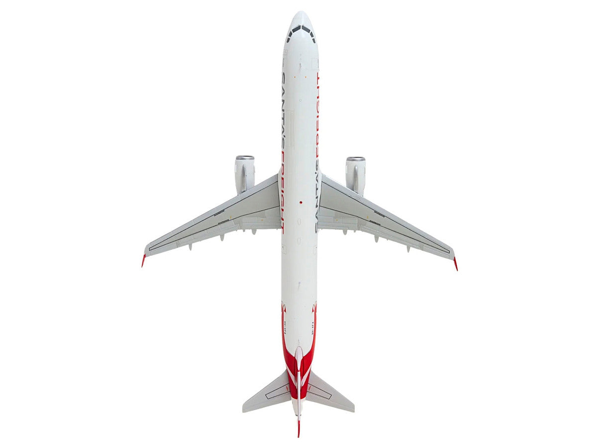 Airbus A321P2F Commercial Aircraft "Qantas Freight - Santa’s Freight" (VH-XF4) White with Graphics and Red Tail "Gemini 200" Series 1/200 Diecast Model by GeminiJets by GeminiJets