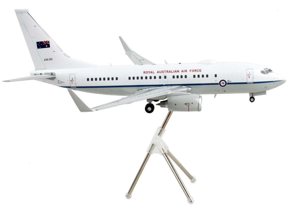 Boeing 737-700 Transport Aircraft "Royal Australian Air Force - A36-001" White and Gray "Gemini 200" Series 1/200 Diecast Model Airplane by GeminiJets by GeminiJets